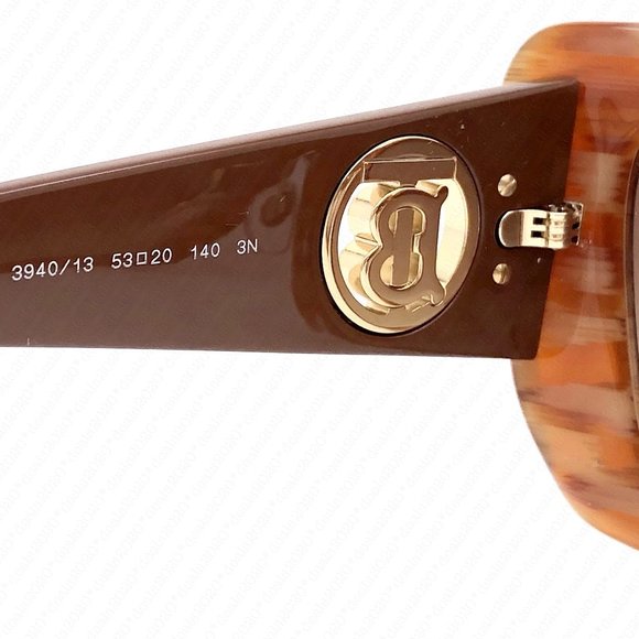 New Burberry Daisy BE4344F 394013 53mm Spotted Brown Sunglasses - Picture 12 of 12